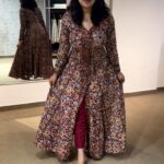 Kalamkari Long Slit Top