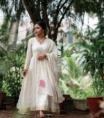 Mul Chanderi Anarkali - Image 2