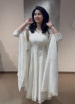 Mirror Work Anarkali - Image 3